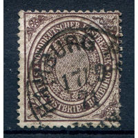 Северогерманский союз - 1869г. - 1/2 Sch - 1 марка - полная серия, гашёная [Mi 24]. #1-Wu-12-A-1