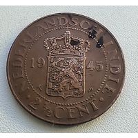 Голландская Ост-Индия 2,5 цента, 1945 1-6-18