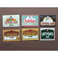Пивные этикетки по одному рублю, Латвия, цена за 1 шт., ю-599 (3705)