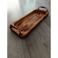 Поднос  ручной работы из массива сосны