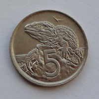 Новая Зеландия 5 центов. 1978 г.