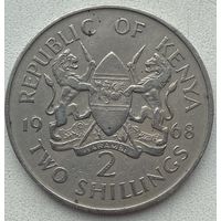 Кения 2 шиллинга 1968 г.