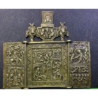 Икона Складень Рождество Богородицы XVIII-XIX век