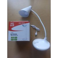 Лампа светодиодная гибкая настольная HG-1918 , сенсорное управление , (цвет света голубой, белый , желтый )