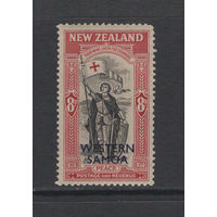 Новая Зеландия 1946** Св. Георгий, Мир и Победа, надпечатка Западное Самоа