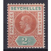 77.BrKSe. Великобритания. Колонии. Сейшельские острова. Георг V. Стандарт. 2C. 1912 г. Mi.#63.