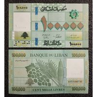 100000 ливров Ливан 2022 г. UNC