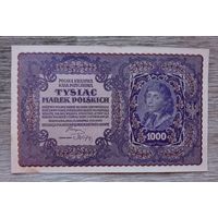 Werty71 Польша 1000 огромных марок польских 1919 Костюшко не злотых банкнота