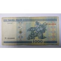 1000 рублей 2000 серия ТК