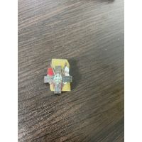 Знак WOLNOSC, POKOJ, SOCJALIZM, ZBoVID, 1905-1945, Польша, фрачник, г.эмали, закрутка