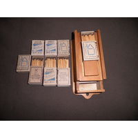 Спичечница+9 коробков(новые) времён СССР,70-80-е г.С рубля.