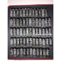 Радиолампы 6п14п бу  63шт.