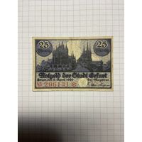 25 пфеннигов (нотгельды) г. Германия - 1312