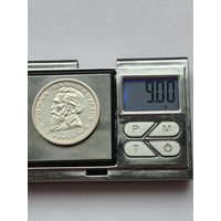 5 лит 1936 года. Литва, Первая Республика (1925 - 1938). Серебро 750. Монета не чищена. H45609.