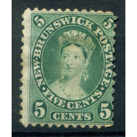 Британские колонии - Нью-Брансуик - 1860/63г. - королева Виктория, 5 с - 1 марка - чистая, без клея [Mi 6]. #3-WB-68-A-1