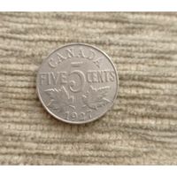 Werty71 Канада 5 центов 1927 Георг 5