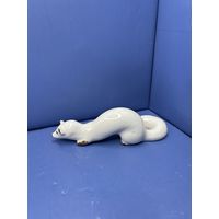 Статуэтка фарфоровая Ласка горностай, хорек СССР