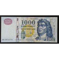 Венгрия 1000 форинтов 2009 года. Тип Р-197a. Состояние UNC