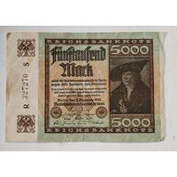 1922 год Германия 5000 марок