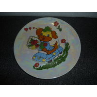 Тарелка настенная. Фарфор. МФЗ. СССР