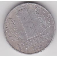 ГДР 1 пфенниг 1968