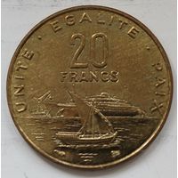 Джибути 20 франков 1996 год. А-9