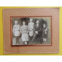 Фото большое "Семья", Крым, 1933 г., 12*17 см без паспарту