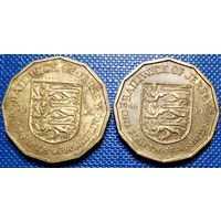 Джерси 1/4 шиллинга 2 шт. 1964, 1966 г. 900 лет биттве при Гастингсе. Цена за 2 шт.