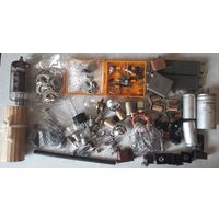 РАДИОДЕТАЛИ (транзисторы, конденсаторы, лампы, реле, радиаторы, катушки, электромоторчики, лампочки и др.)