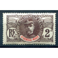 Французские колонии - Верхний Сенегал и Нигер - 1906/07г. - Луи Федерб, генерал, 2 с - 1 марка - MH [Mi 2]. #4-W1-135-A-1