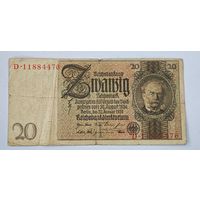 1929 год Германия 20 марок