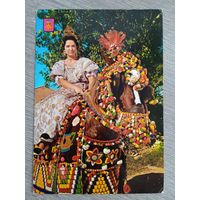 Этнография. Испания, Валенсия. Валенсийка на коне