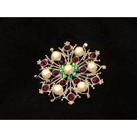 Брошь, снежинка