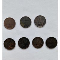 Монеты Пол копейки и 1/2 копейки.