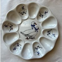 Блюдо для фаршированных яиц 220 мм (Гуси (Микс)  ДФЗ