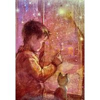 Открытка чистая 10х15 см. Художница Екатерина Бабок ( 2014 год )