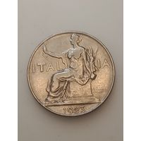 Италия 1 лира 1923 года.