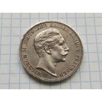 3 марки 1908, Пруссия, Вильгельм 2