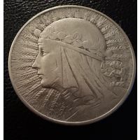 5 злотых 1933 г.  Польша. (2)  Ядвига.  Серебро. ЛЮКС