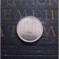 1 пфенниг 1989 (A) Германия ГДР #06 AU