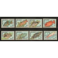 Гренада-Гренадины-1990(Мих.1349-1356) , **  , Морская  Фауна , Рыбы(полная серия)