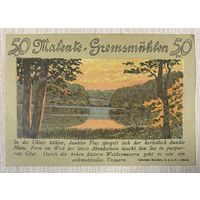 Нотгельд Лангельн, пфеннигов, Маленте-Гремсмюлен 1921 год Веймарская республика. С рубля без МЦ.