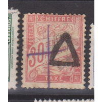 Франция 1893 год  лот 6 доплатная С ИНТЕРЕСНЫМ ГАШЕНИЕМ