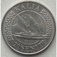 Тонга 20 сенити 2015 г.