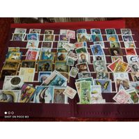 Филателистам!!!,более сотни всяких марок,без Минимальной цены
