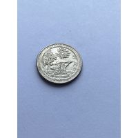 25 центов 2018 г., Национальные озерные побережья живописных камней, штат Мичиган, США