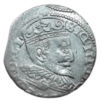 Ливония 3 гроша, 1596 года. Смещение. Сохран