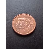 Франция 2 евроцента 1999 г.
