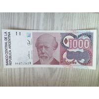 Аргентина 1000 UNC c рубля