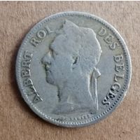 Бельгийское Конго 50 сантимов 1929 г., Надпись на французском - 'ALBERT ROI DES BELGES',  KM# 22
